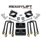 Readylift suspension lift kit components for 69-5212 Tacoma TRD, SR5, Rock W models with bolts, brackets, and spacers.