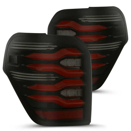 AlphaRex 690050 AlphaRex 10-21 Toyota 4Runner LUXX LED Taillights Blk/Red w/Activ Light/Seq Signal