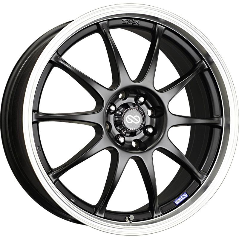 Enkei 409-565-01BK Enkei J10 15x6.5 4x100/114.3 38mm Offset 72.62mm Bore Dia Silver w/ Machined Lip Wheel