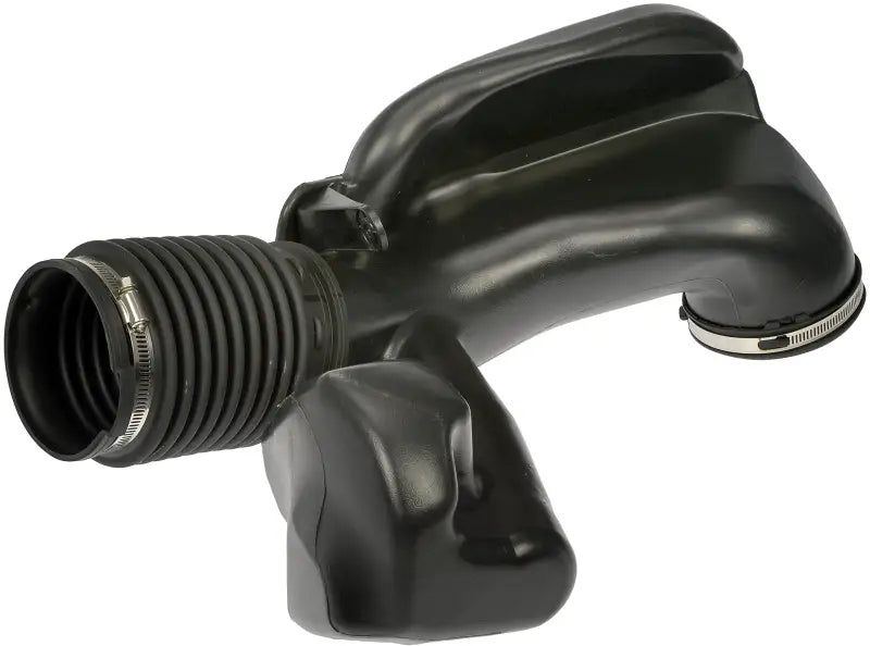 Black plastic air intake tube for Dorman Engine Air Intake Hose replacement