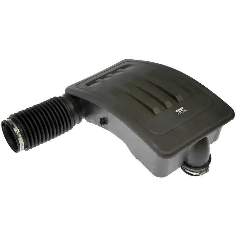 Black plastic air filter housing with corrugated intake hose for Dorman Intake Hose parts