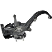 Black metal steering knuckle from Dorman Loaded Knuckle, perfect replacement part