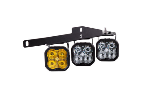 Diode Dynamics 17-20 Ford Raptor SS3 LED Fog Light Kit - Yellow Pro - DD6366