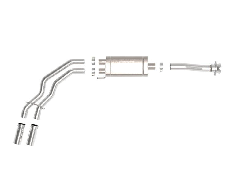 aFe 49-43128-P aFe Rebel 3in 409 SS Cat-Back Exhaust 2021 Ford F-150 V6 2.7L/3.5L (tt)/V8 5.0L w/ Polished Tips