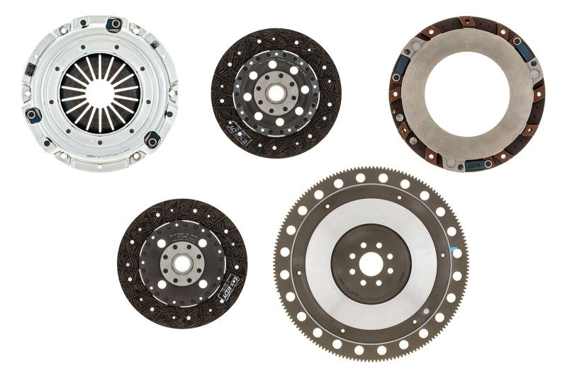 Exedy ET05SRFC Exedy 1996-10 Mustang 4.6L Organic 26 Teeth 8 Bolt Twin Disc Clutch - ET05SRFC