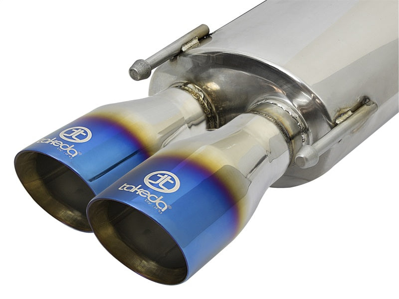 aFe 49-36037-L aFe Takeda 16-17 Lexus RC 200T 2.0L (t) 2in. SS Axle-Back Exhaust System w/Polished Blue Tips