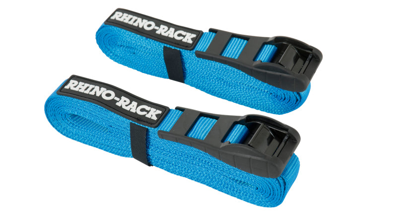 Rhino-Rack RTD35P Rhino-Rack Rapid Tie Down Straps w/Buckle Protector - 3.5m/11.5ft - Pair - Black - RTD35P