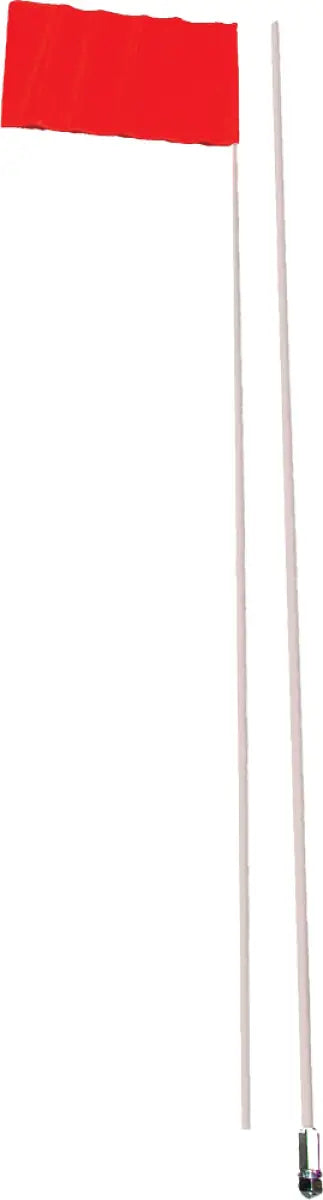 #6B 2pc Fiber Safety Flag 9"X12" 9ft Straight Mount 