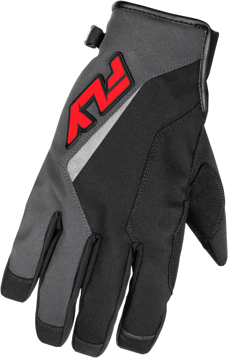 Youth Title Gloves Grey/Black/Red Yl