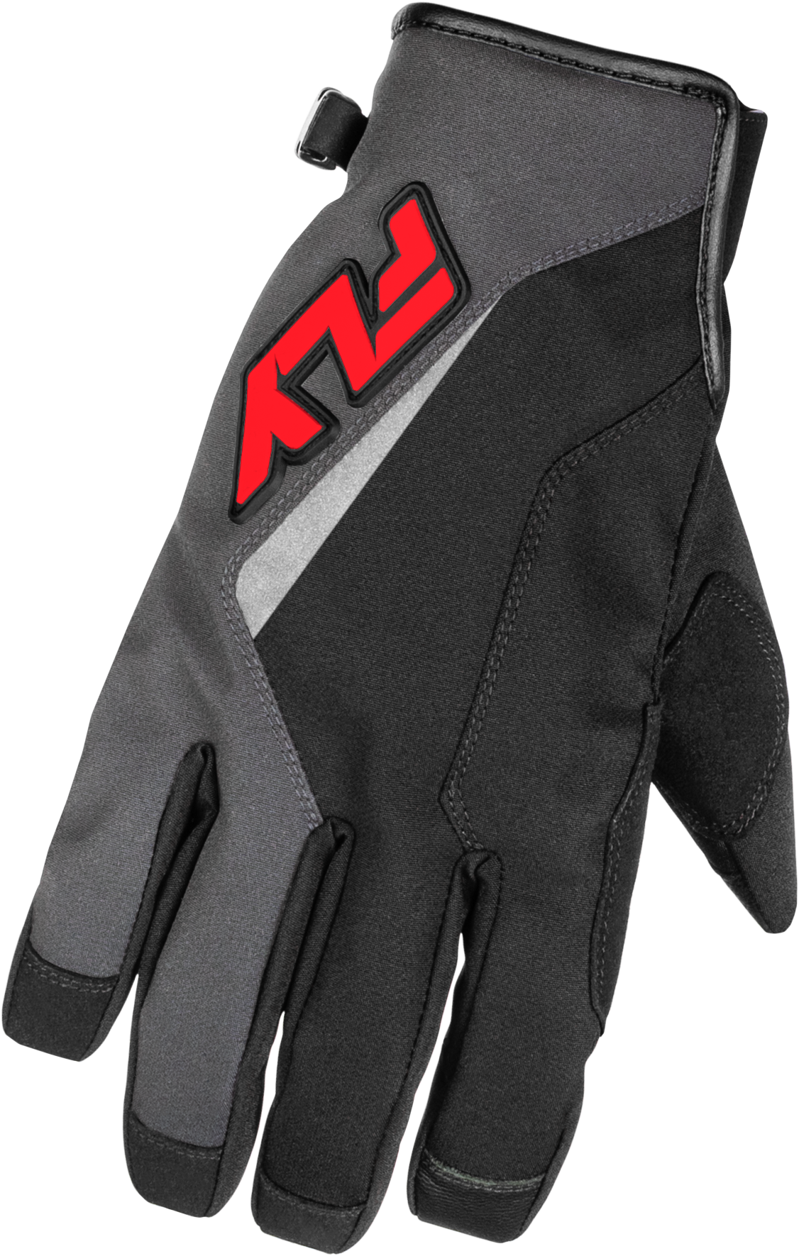 Youth Title Gloves Grey/Black/Red Yl