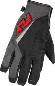 Title Gloves Grey/Black/Red 3x