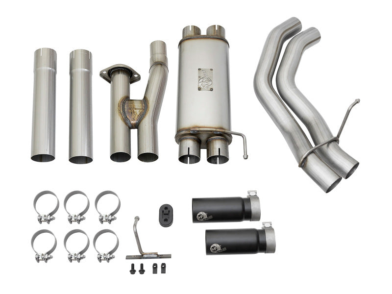 aFe 49-43091-B aFe POWER Rebel Series 3in 409 SS Cat Back Exhaust w/ Black Tips 17 Ford F-150 Raptor V6-3.5L
