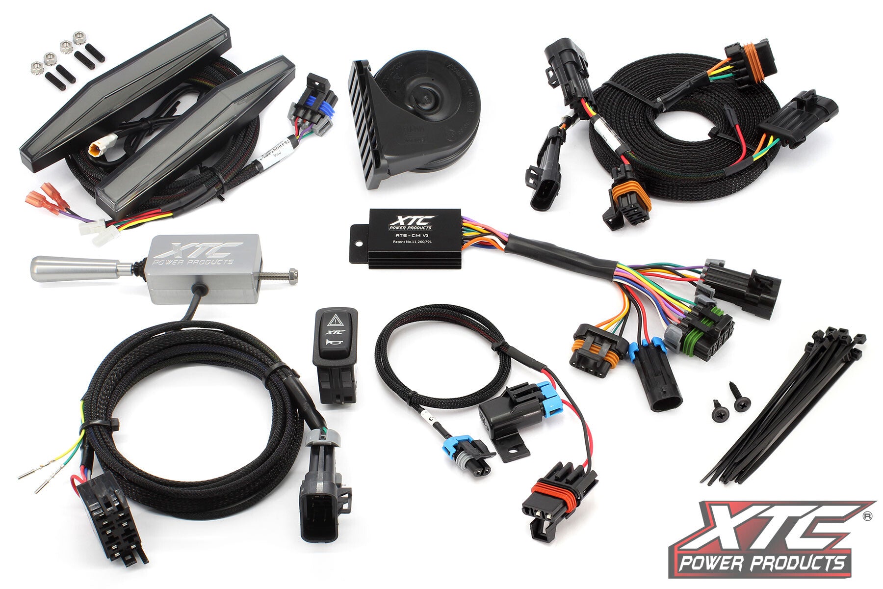 XTC Power Products Auto Turn Signal KIT W Illumination ATS-L-POL-RAN570-DRL - Lever Front Drl Lights