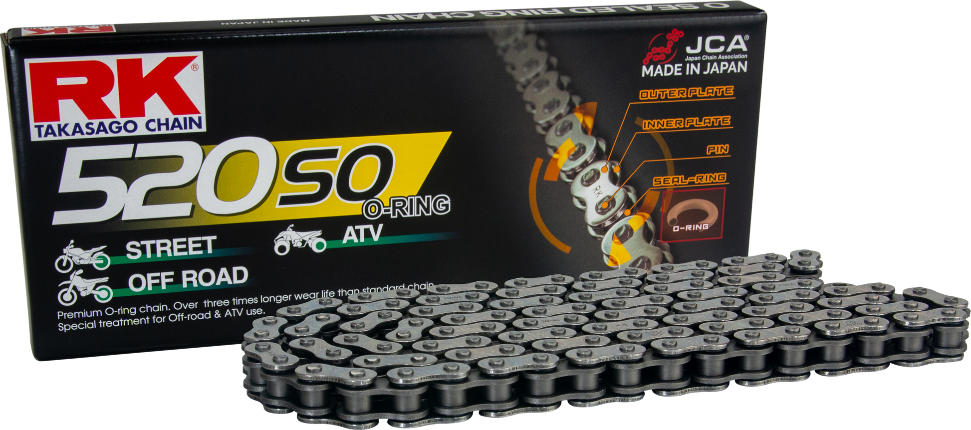 RK Excel 520 SO Steel Drive Chain 520SO-112 - 520SO 112