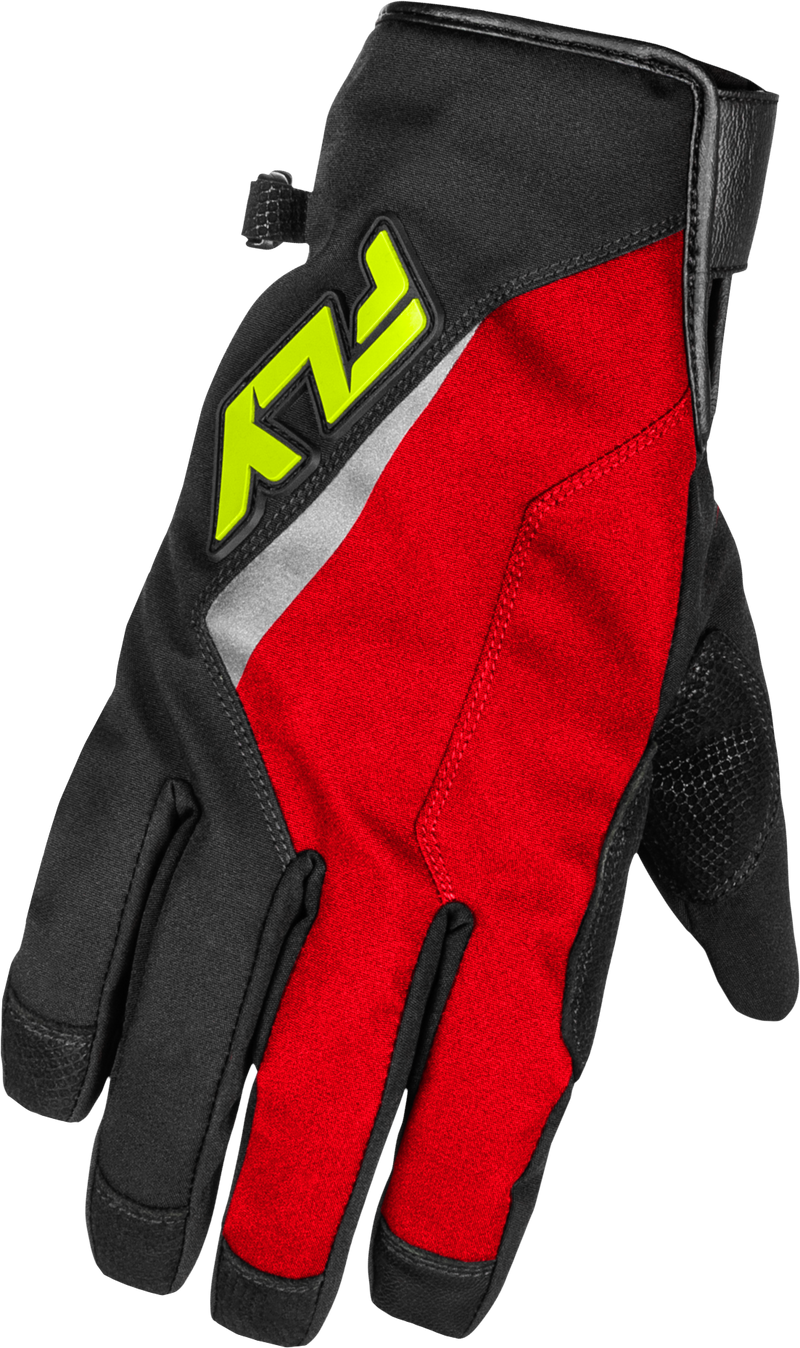 Title Long Gloves Red/Black/Hi Vis 3x