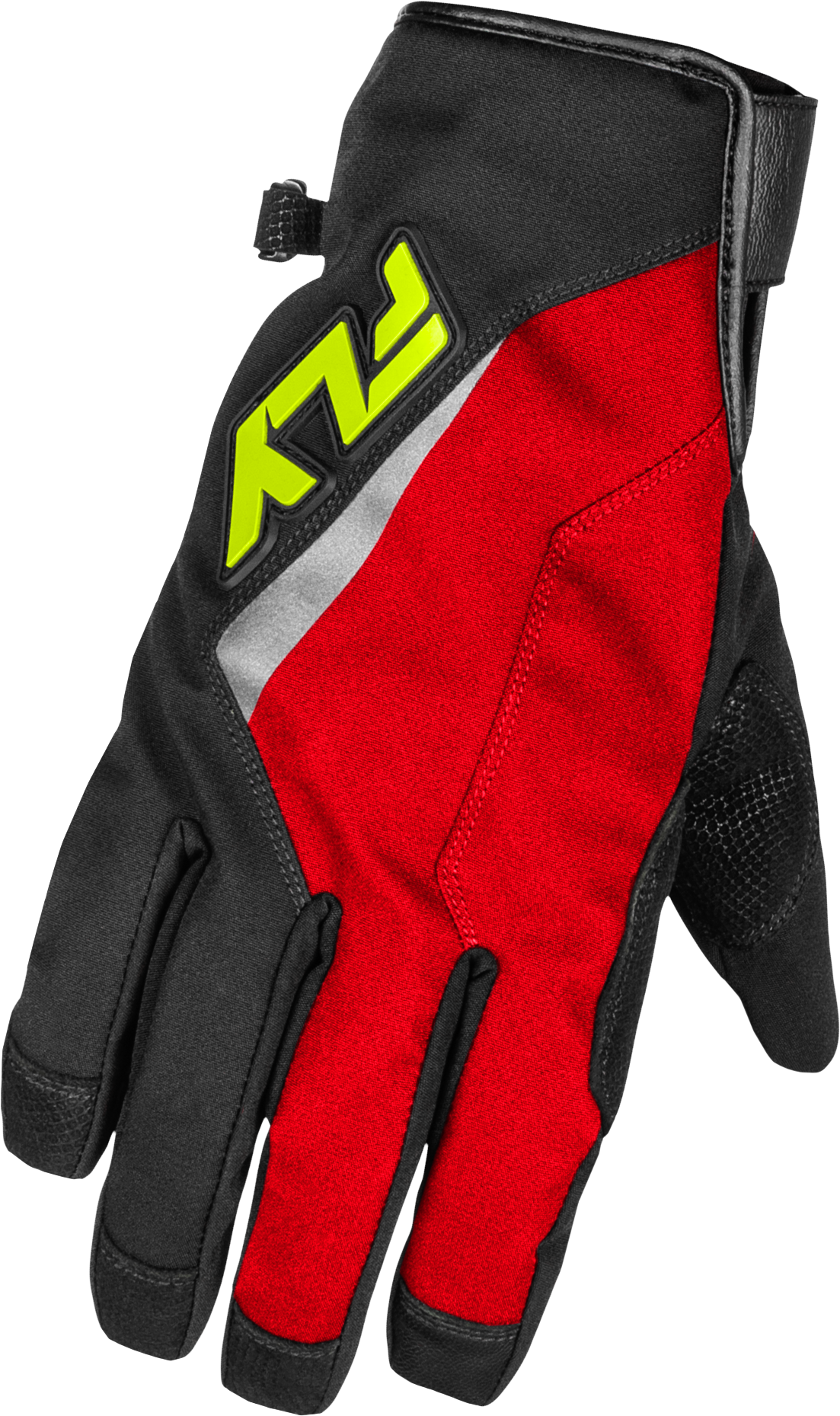 Title Long Gloves Red/Black/Hi Vis 3x