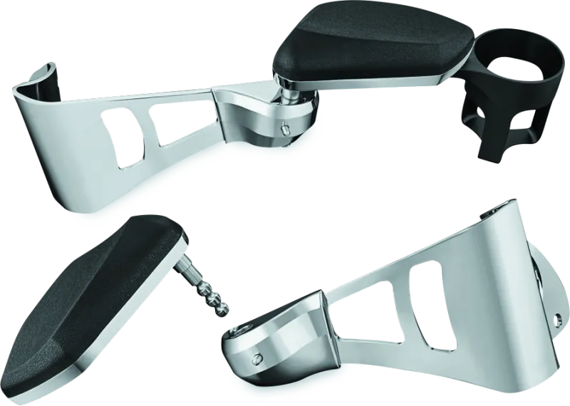 Kuryakyn Passenger Armrests Chrome for 14-23 Touring Models, ideal for RV, automotive, powersports, off-road, marine, exterior, truck accessories, interior, truck bed, RV parts, AVADA - Best Sellers, Seats, Armrests