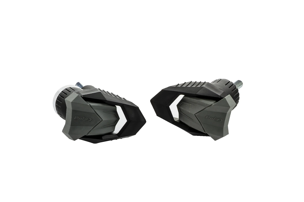 Puig Frame Slider Guards/Braces 21601N - Black Sliders R19