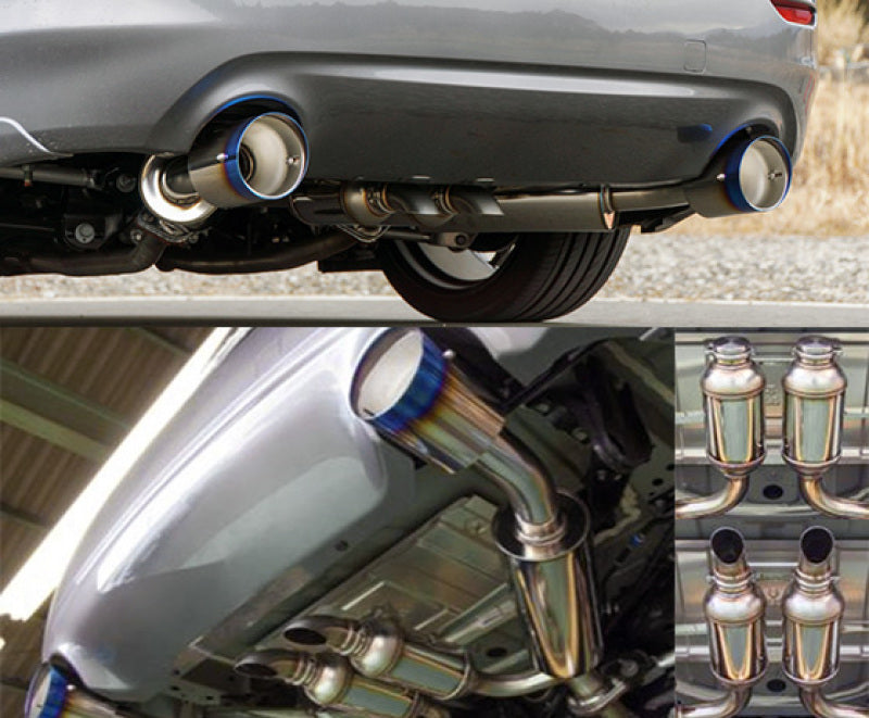 HKS 32009-BN005 HKS Q50 VQ37 Dual Hi-Power Titanium Tip Catback Exhaust