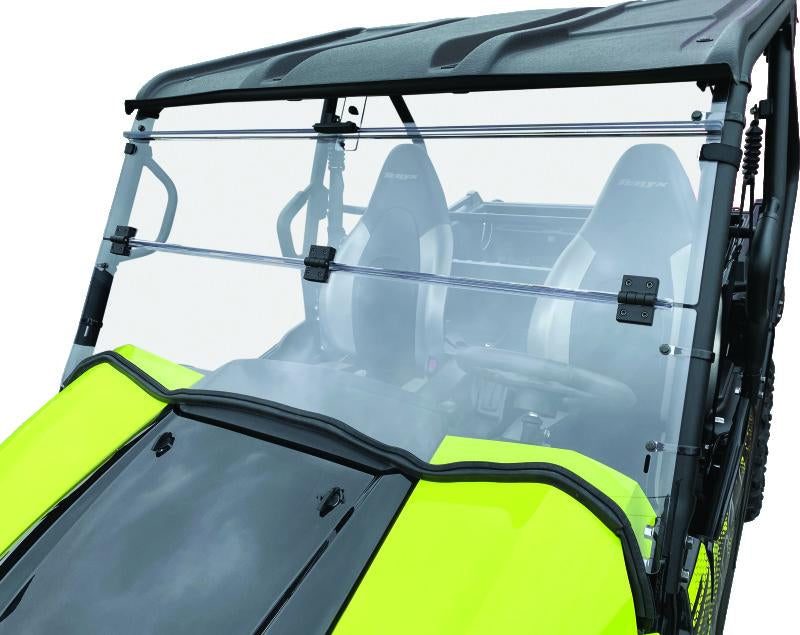 QuadBoss 375788 QuadBoss 16-22 Kawasaki KRF800 Teryx Windbreak Folding Windshield - 375788