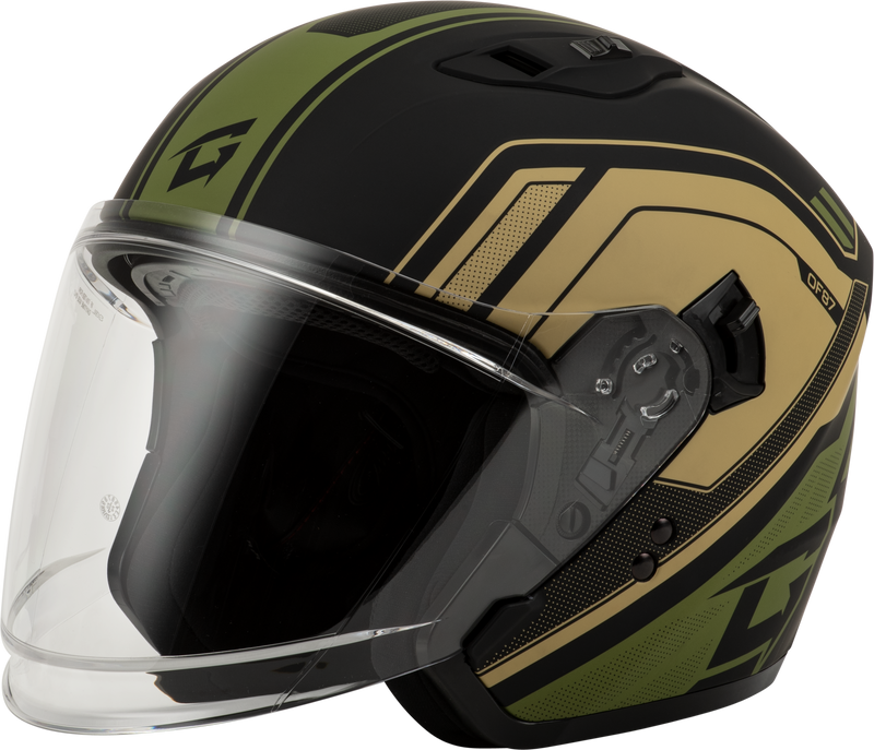 O1287224 Gmax Of-87 Duke Helmet Matte Black/Green Sm