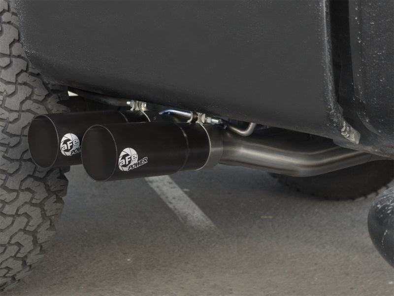 aFe 49-43079-B aFe Rebel Exhausts Cat-Back SS Ford F-150 04-08 V8 4.6/5.4L w/ Black Tips