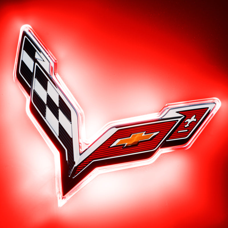ORACLE Lighting 3633-003 Oracle Corvette C7 Rear Illuminated Emblem - Red