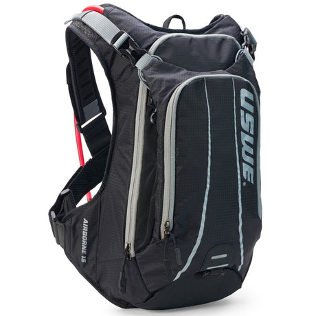 USWE Airborne MTB Hydration Pack 15L - Black/Grey - 2151915