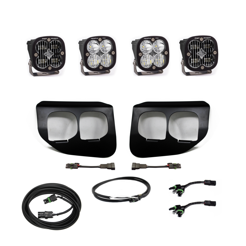 Baja Designs 447736UP Baja Designs Ford Super Duty (20-On) Fog Lights Dual FPK SAE/Pro DC Baja Designs w/Upfitter