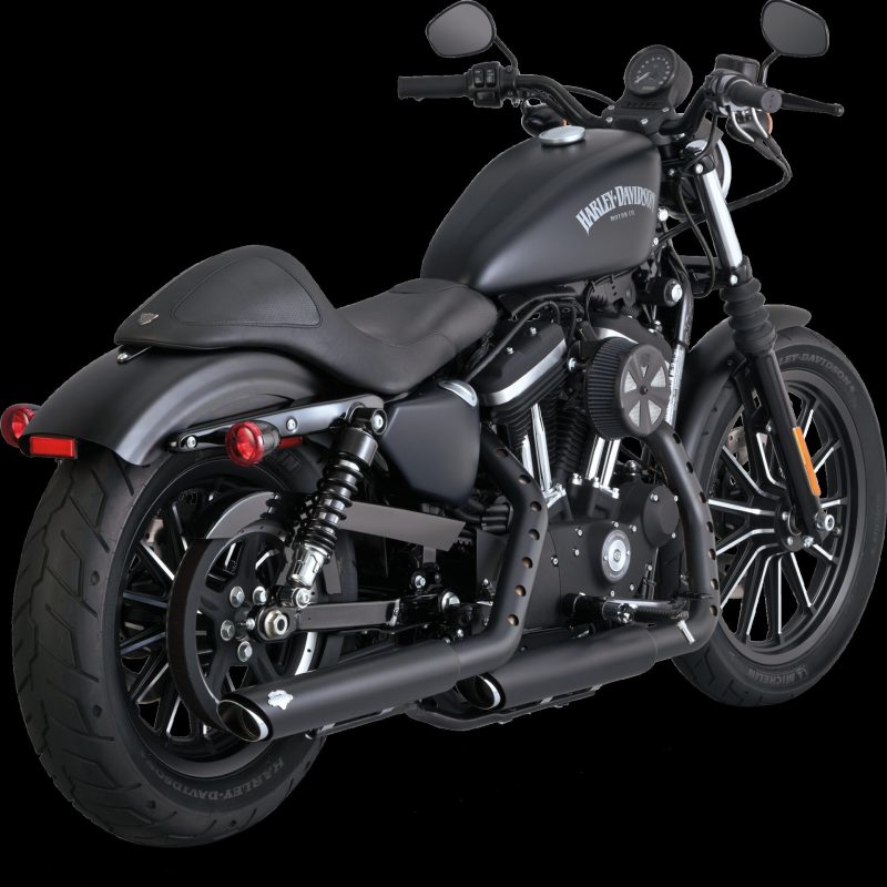 Vance & Hines HD Sportster 14-22 Twin Slash 3In PCX Slip-On Exhaust - 46361