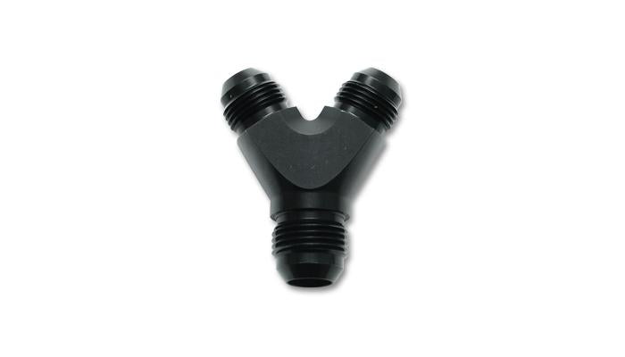 Vibrant 10822 Vibrant Billet Aluminum Y-Block Fitting with 1/8in NPT Port - 1/2in NPT x 1/2in NPT x 1/2in NPT - 10822
