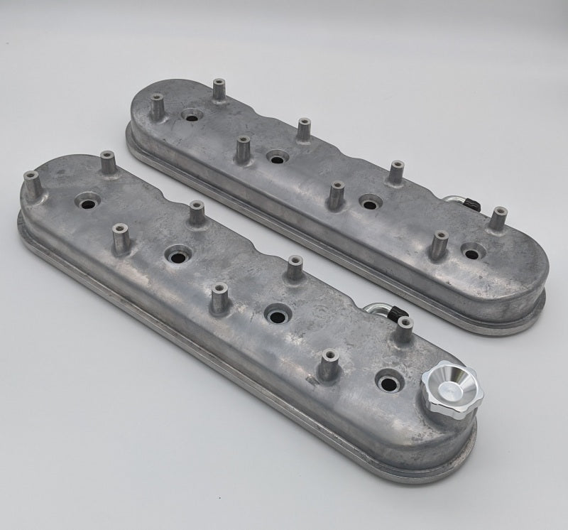 Granatelli Motor Sports 640360 Granatelli 96-22 GM LS Tall Valve Cover w/Integral Angled Coil Mounts - Cast Finish - 640360