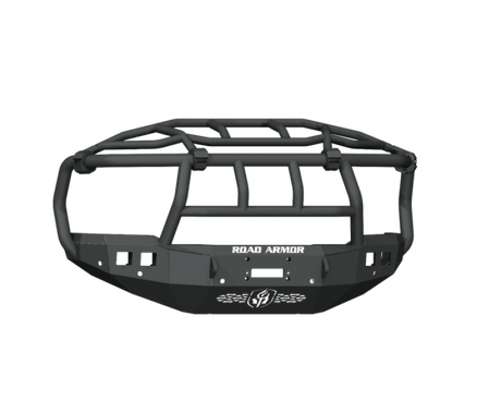 Road Armor 19-21 Ram 2500/3500 Stealth Front Winch Bumper Titan Guard w/Intimidator Guad - Tex Blk - 4192F6B