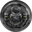 Round LED headlight from Rugged Ultra View 7 inch led headlight rugged style