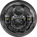 Round LED headlight from Rugged Ultra View 7 inch led headlight rugged style