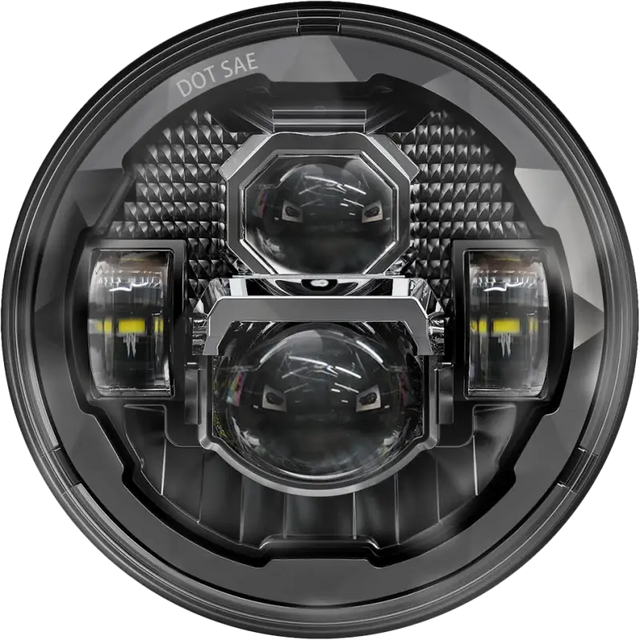 Round LED headlight from Rugged Ultra View 7 inch led headlight rugged style