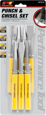7 Pc Punch / Chisel Set - PERFORMANCE TOOL