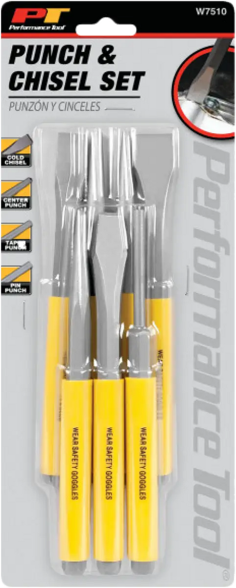 7 Pc Punch / Chisel Set - PERFORMANCE TOOL