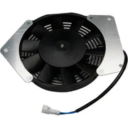 Black 9-blade UTV cooling fan with silver bracket for ATV UTV cooling systems