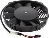 Automotive electric cooling fan with wiring harness for UTV cooling fan and ATV UTV cooling