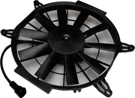 Black 10-blade UTV cooling fan with wiring harness for ATV and UTV cooling needs