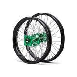 70-1093RB Dubya Front Wheel 1.40 X 17 Red Haan Hub Black Rim - Wheels