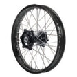 70-1093SB Dubya Front Wheel 1.40 X 17 Silver Haan Hub Black Rim - Wheels