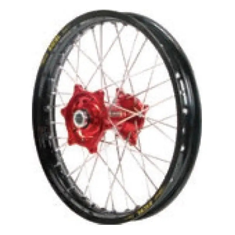 70-1094SB Dubya Rear Wheel 1.60 X 14 Silver Haan Hub Black Rim - Wheels