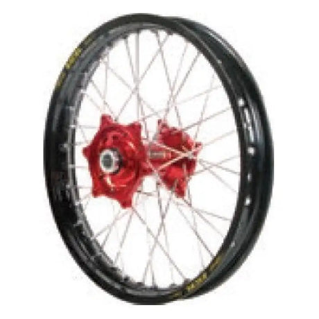 70-1094SB Dubya Rear Wheel 1.60 X 14 Silver Haan Hub Black Rim - Wheels