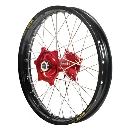 70-1096DB Dubya Rear Wheel 1.60 X 14 Blue Haan Hub Black Rim - Wheels