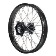 70-1120SB Dubya Rear Wheel 1.85 X 16 Silver Haan Hub Black Rim - Wheels