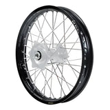 70-3000RS Dubya Front Wheel 1.60 X 21 Red Haan Hub Silver Rim - Wheels