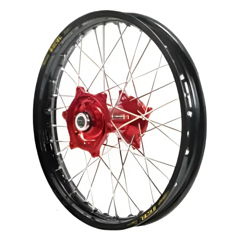 70-3073DB Dubya Rear Wheel 2.15 X 18 Blue Haan Hub Black Rim - Wheels