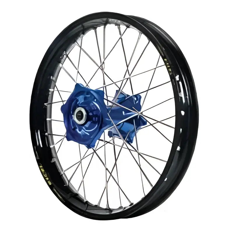 70-3073DB Dubya Rear Wheel 2.15 X 18 Blue Haan Hub Black Rim - Wheels